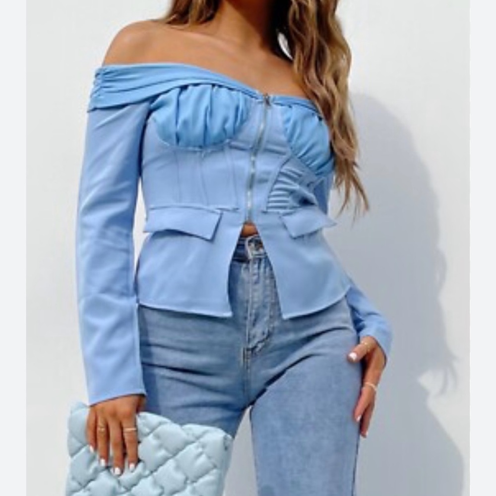 PTL top. Corset off the shoulder. Size 12